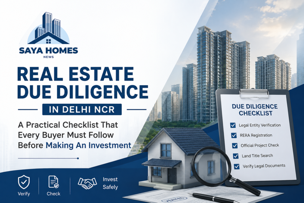 Real Estate Due Diligence in Delhi NCR: A Practical Checklist That Every Buyer Must Follow Before Making An Investment